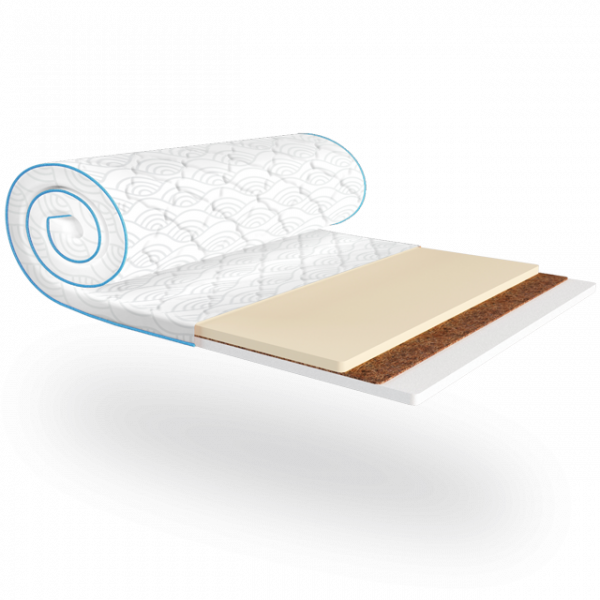 Мини-матрас Sleep&Fly Mini memo kokos 2в1 жаккард 80х190 см
