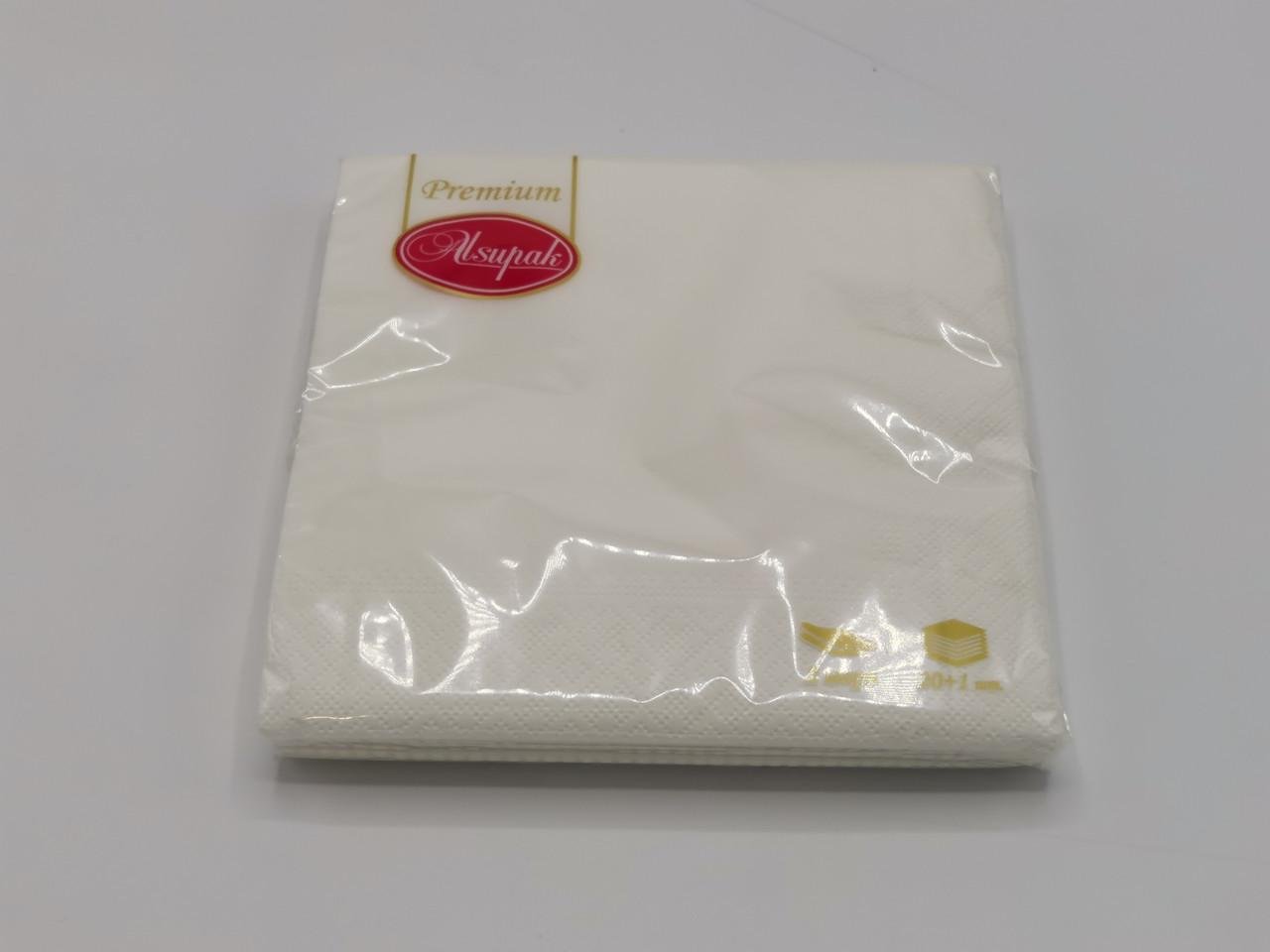 Салфетки однотонные ТМ Alsupak 33х33 см 2 слоя 20 шт. Белый - фото 1 Салфетки однотонные ТМ Alsupak 33х33 см 2 слоя 20 шт. Белый - фото 1