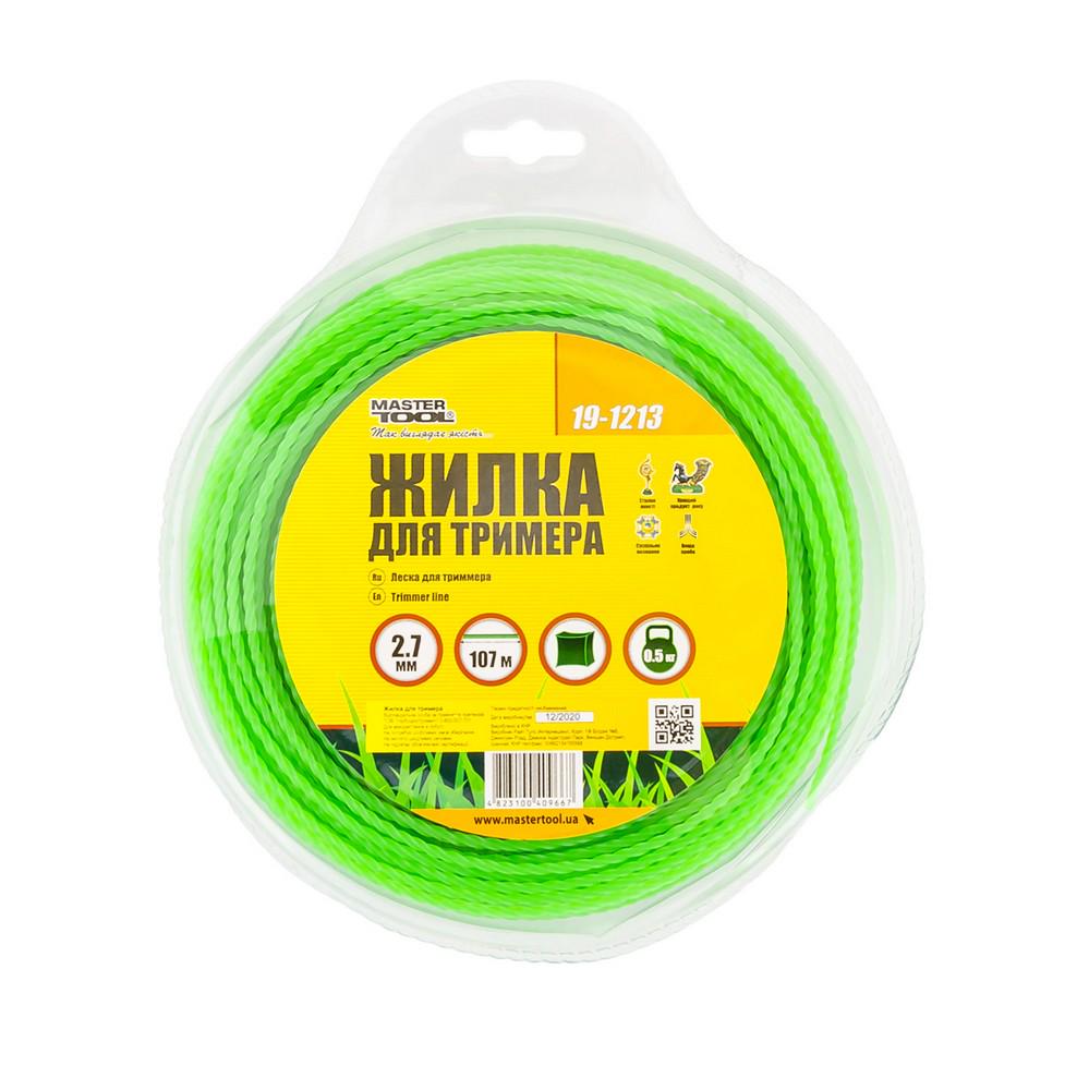 Жилка для тримера Mastertool Квадрат кручений 2,70 мм 107 м (19-1213) - фото 2 Жилка для тримера Mastertool Квадрат кручений 2,70 мм 107 м (19-1213) - фото 2