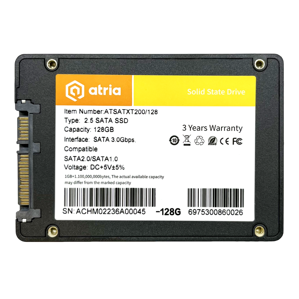 SSD-диск ATRIA XT200 2,5" SATA 3 128 Гб Black (ATSATXT200/128)
