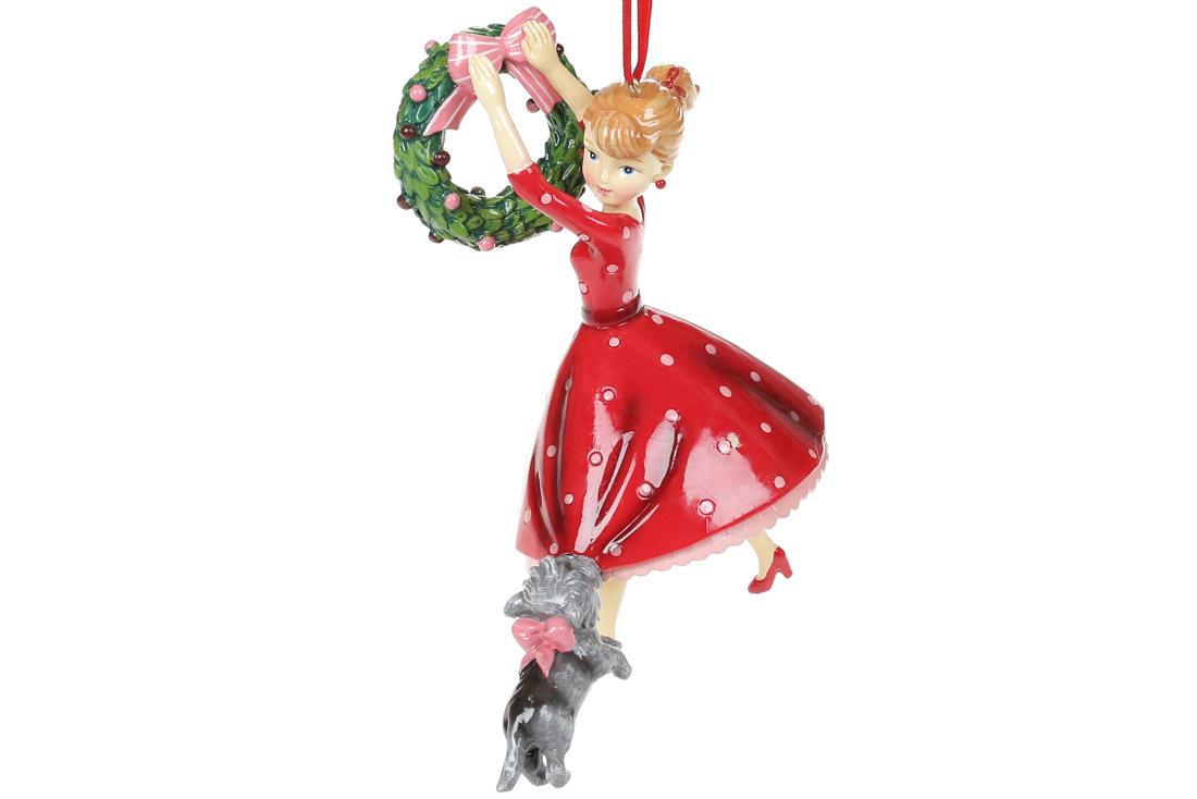 Фигурка-подвеска BonaDi Девушка с венком (208-302)