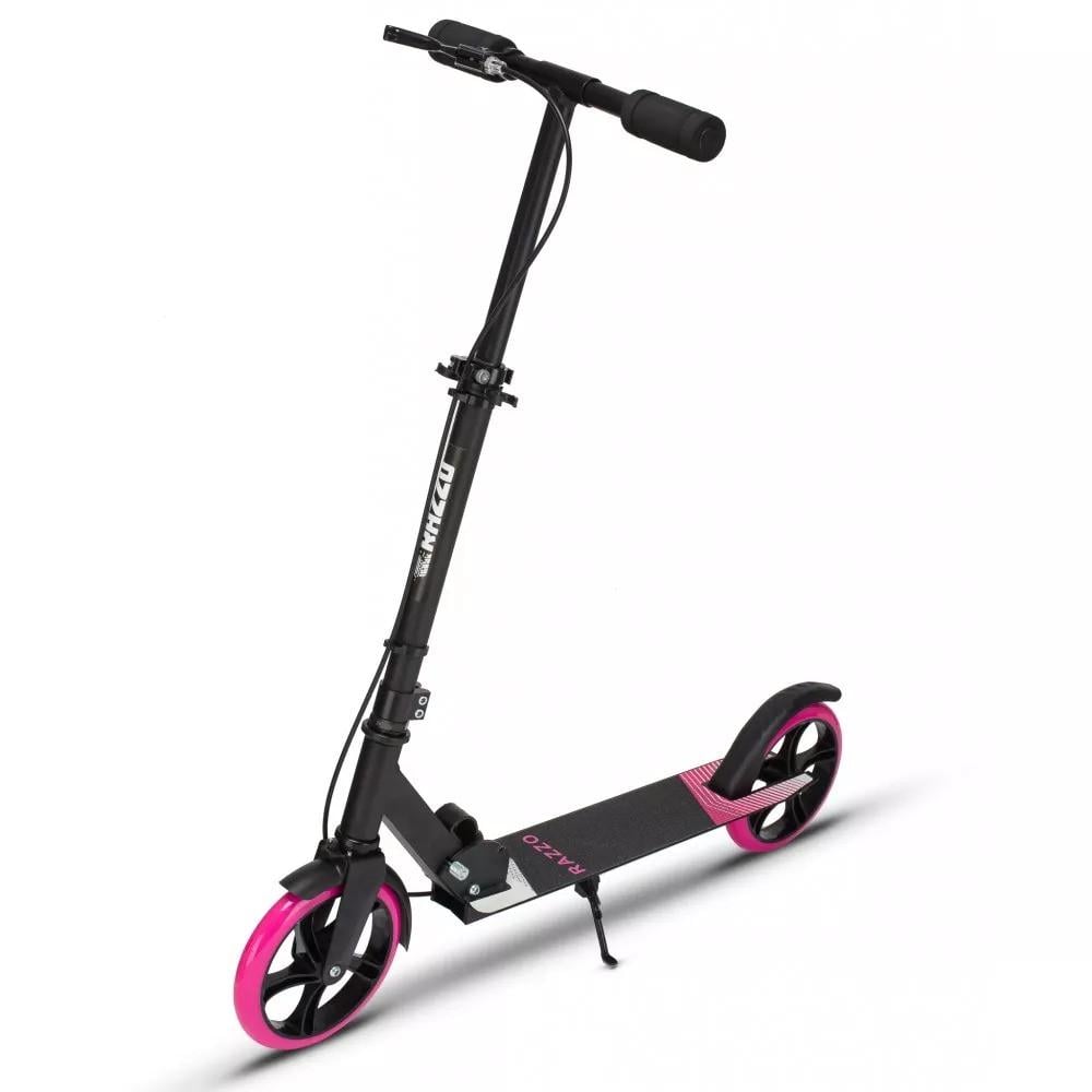 Самокат Razzo CITY HUL1-200 алюминиевый 200 мм Black/Pink