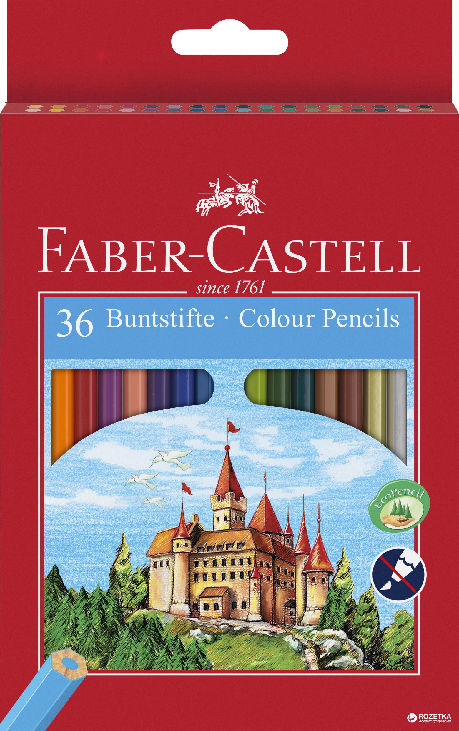 Набір кольорових олівців Faber-Castell 36 кольорів (816)