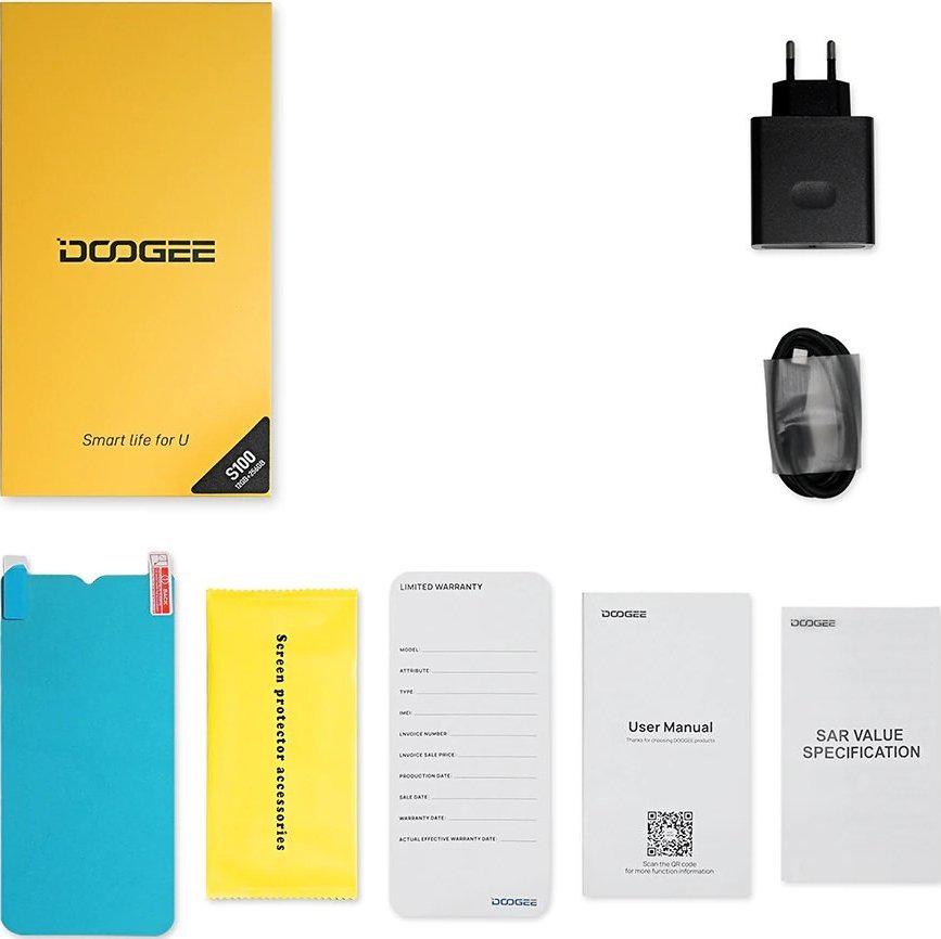 Смартфон Doogee S100 12/256Gb Yellow (E02719) - фото 4 Смартфон Doogee S100 12/256Gb Yellow (E02719) - фото 4