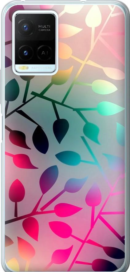 Чехол на Vivo Y21s Листья (2235t-2550-42517)