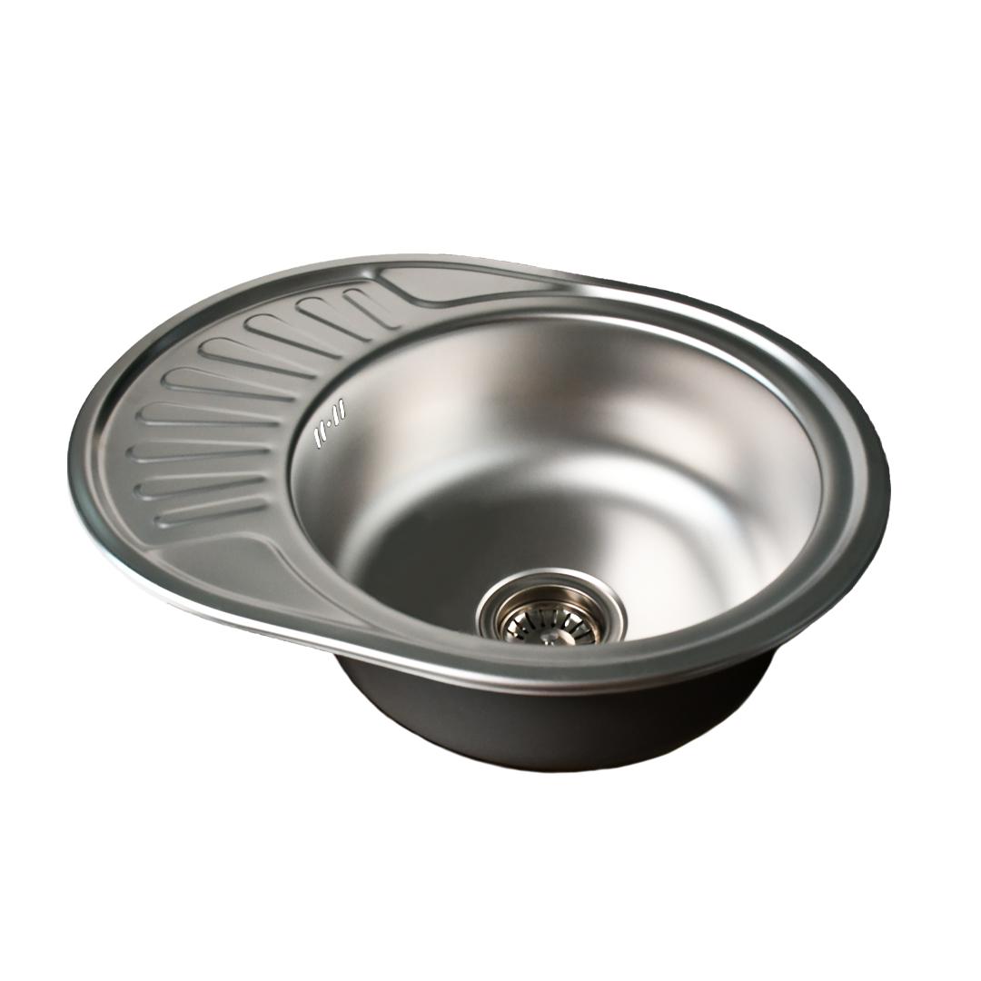 Мойка кухонная Lemax нержавеющая сталь декор сифон (LE-5002 DE) - фото 3 Мойка кухонная Lemax нержавеющая сталь декор сифон (LE-5002 DE) - фото 3