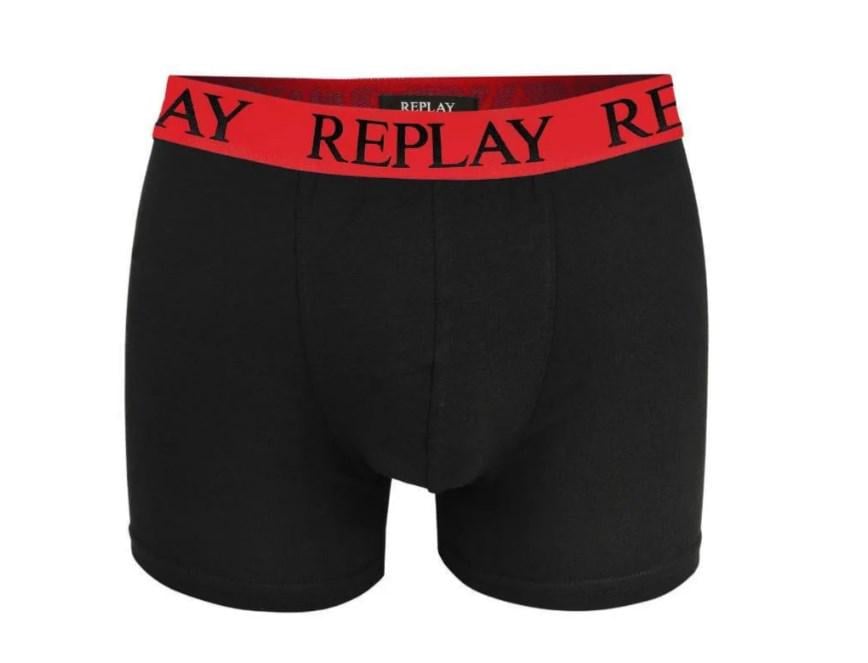 Трусы-боксеры мужские анатомические Replay 2 шт. S Черный/Красный (86575276) - фото 4 Трусы-боксеры мужские анатомические Replay 2 шт. S Черный/Красный (86575276) - фото 4