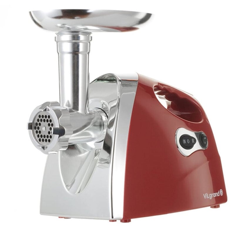 Мясорубка электрическая ViLgrand V203-BRMG с насадкой соковыжималка 2000 Вт Red (tf7321)