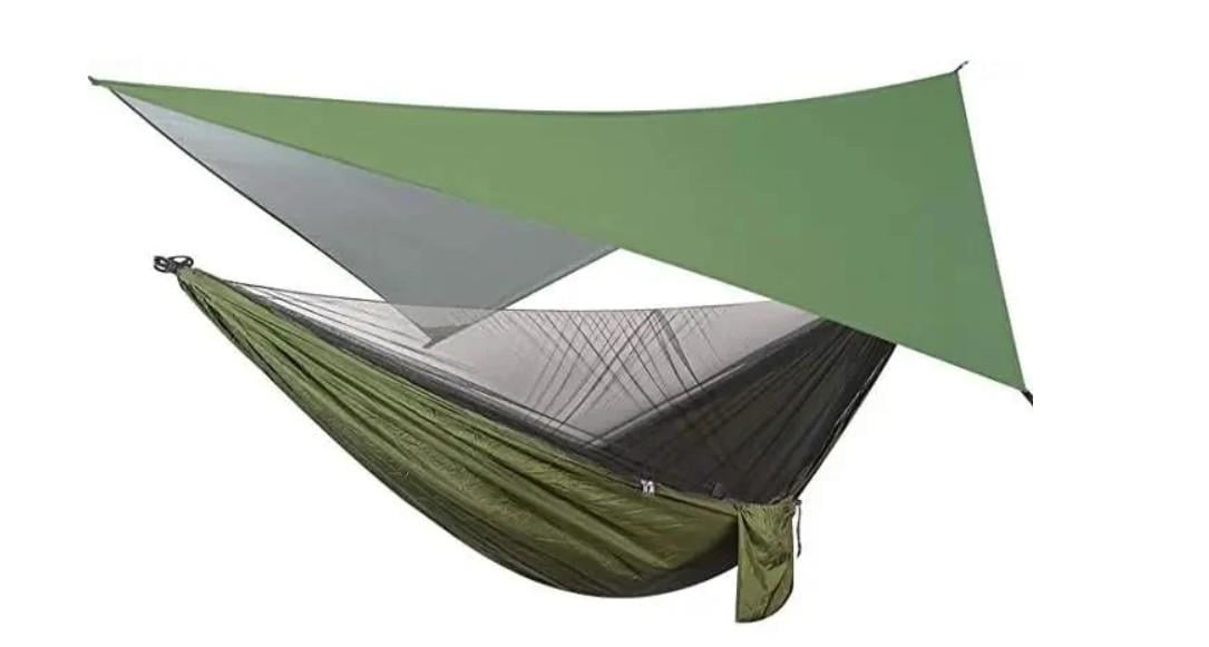 Гамак с тентом Туристический гамак с москитной сеткой (31272969)