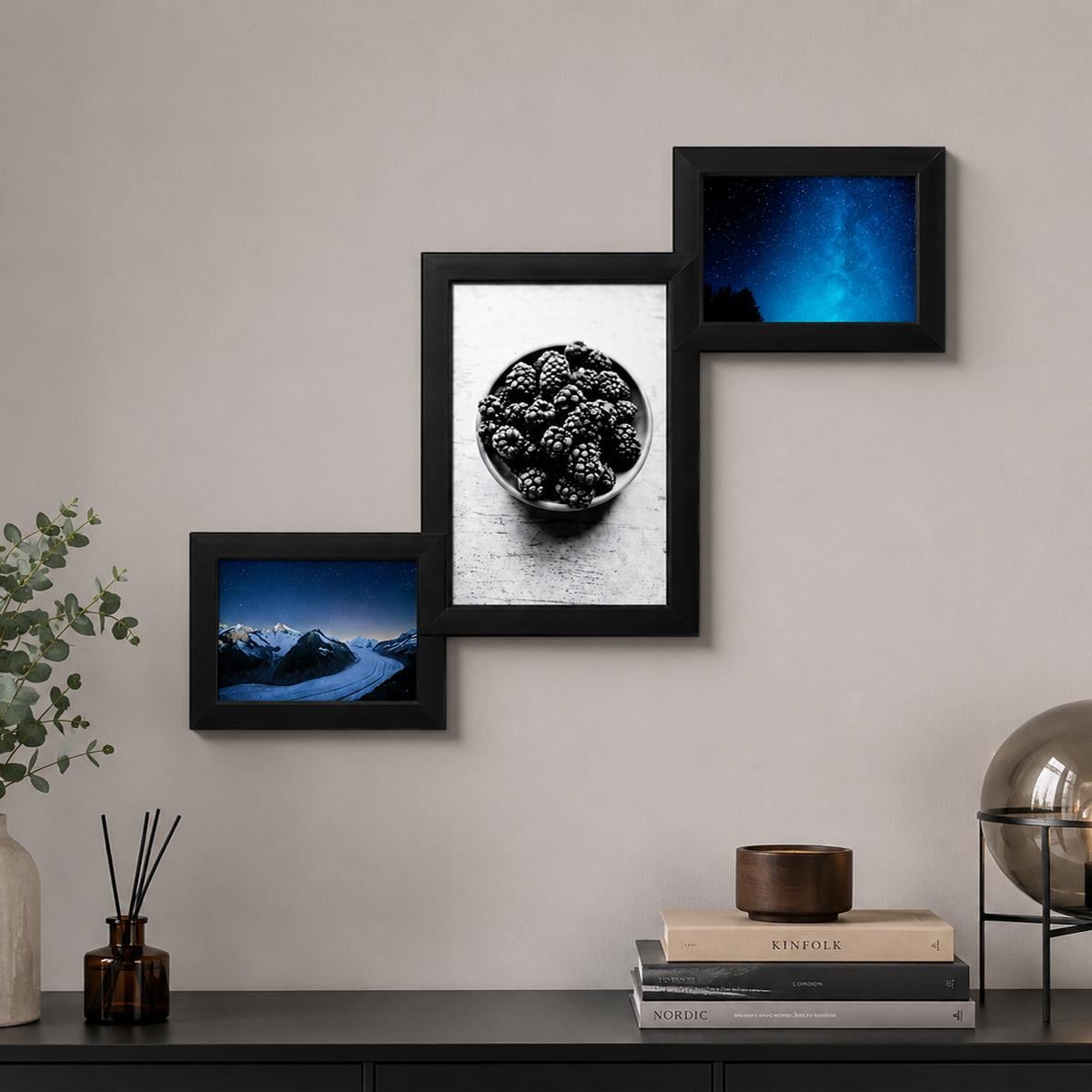 Мультирамка деревянная для 3 фото RNK Collage 3-LB 10x15 см