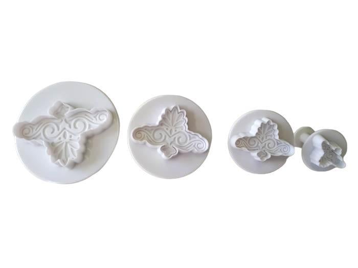 Набор кондитерских плунжеров для мастики и печенья пластиковый Ажурный 4 шт. (16124)