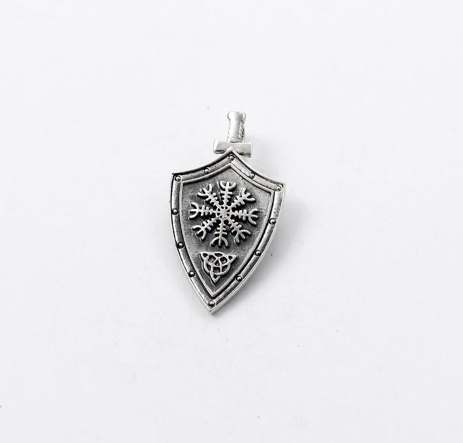 Кулон оберег Maxi Silver 8917 Шлем страха со щитом (88917)