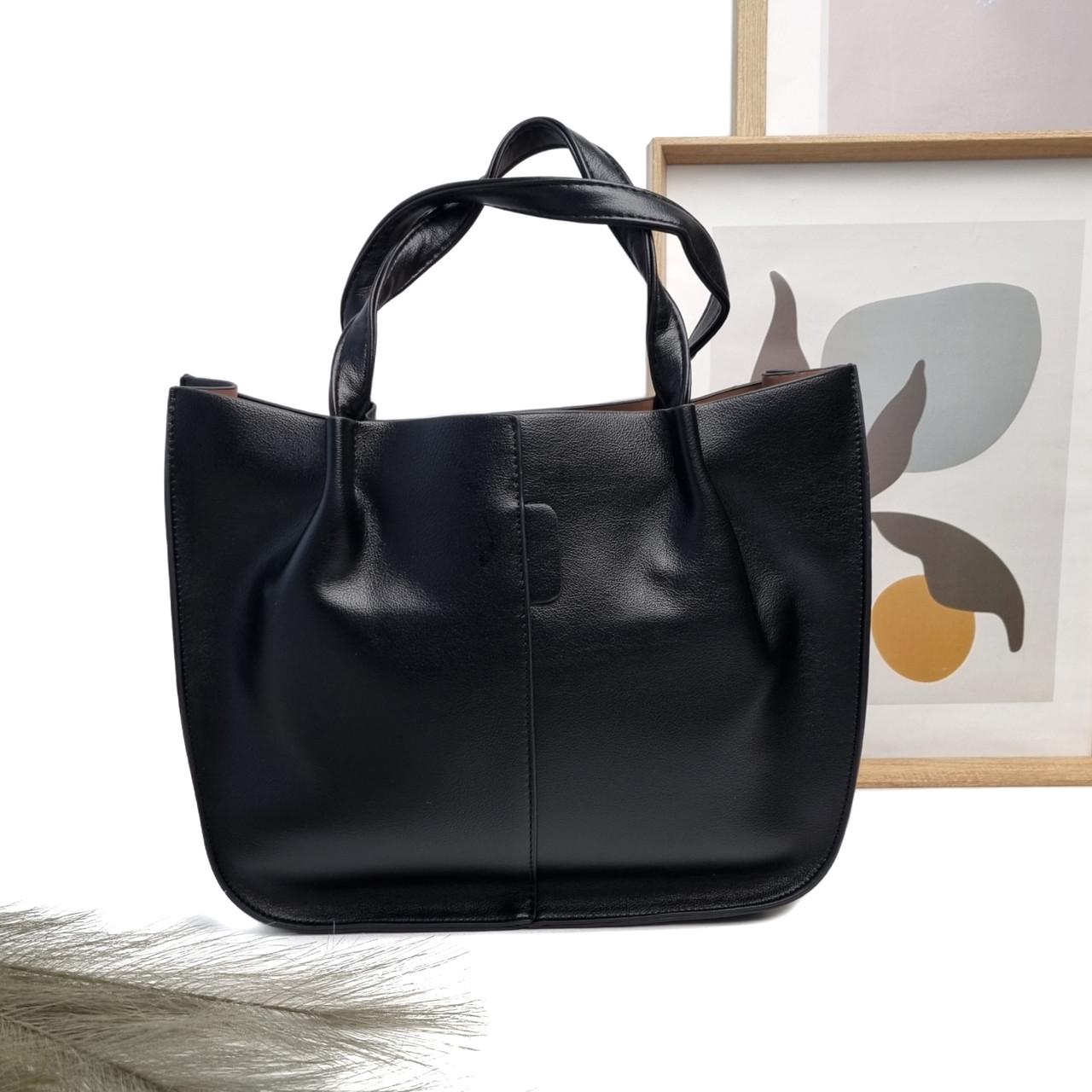 Жіноча сумка-тоут Eteral Smile штучна шкіра Чорний (BH-91956 black)