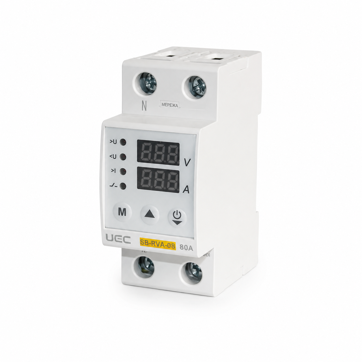 Реле напряжения UEC SB-RVA-08 2P 80A (SB-RVA-08-2-80)