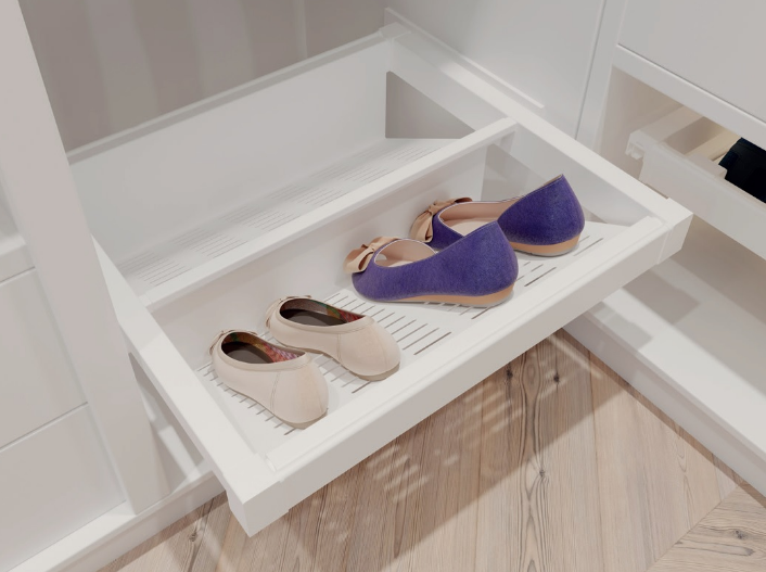 Полка для обуви GTV ELITE 900 мм с дотягом Графитовый (WG-POBUWM90-60) - фото 5 Полка для обуви GTV ELITE 900 мм с дотягом Графитовый (WG-POBUWM90-60) - фото 5