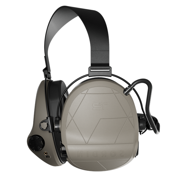 Наушники активны с задним держателем под шлем Sordin Supreme T2 Neckband IPX8 SNR 29 4 режима звука Tan (303005-20P)