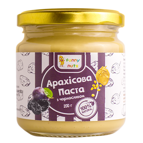 Арахисовая паста FunnyNuts с черносливом 200 г (1486668134)