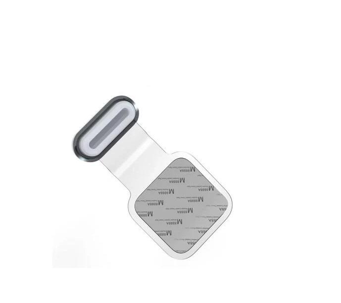 Заглушка металлическая Type-C на смартфон для защиты от грязи и пыли с прозрачным креплением Серый