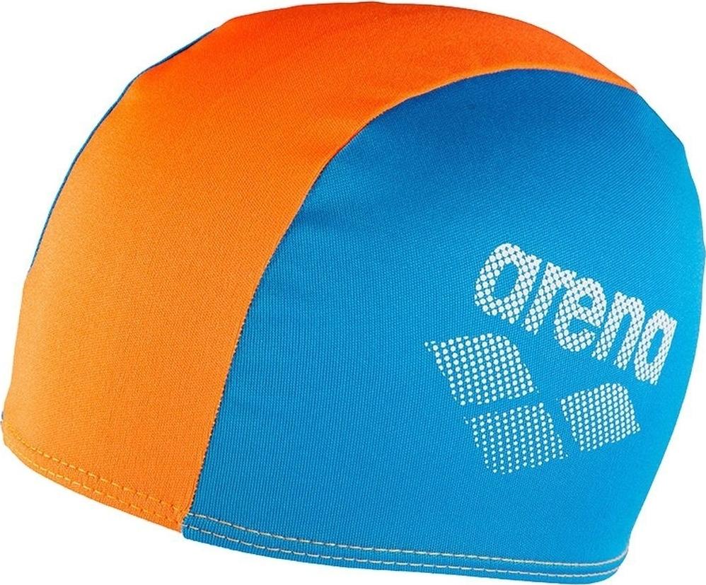 Шапочка для плавания детская Arena POLYESTER II JR Голубовато-оранжевый (002468-730)