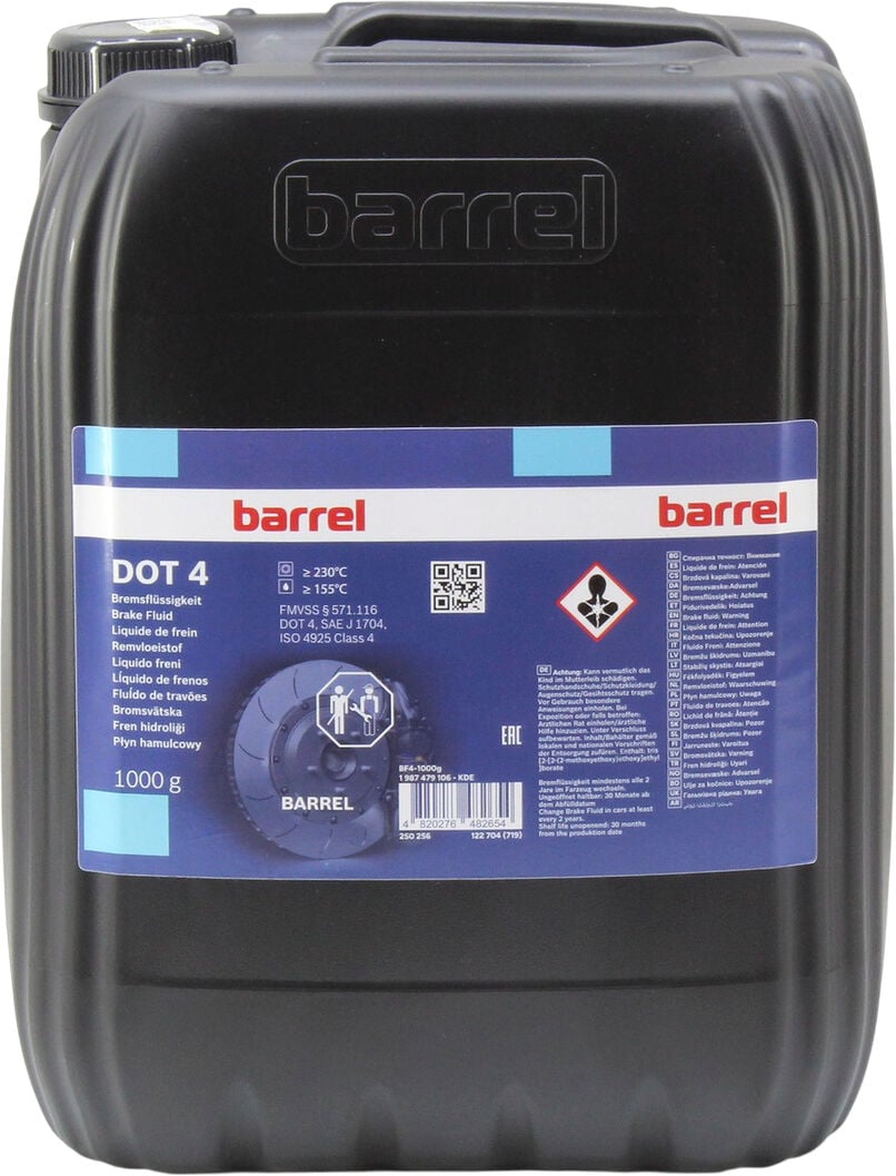 Жидкость тормозная Barrel DOT-4 20 л (48021043975) Жидкость тормозная Barrel DOT-4 20 л (48021043975)
