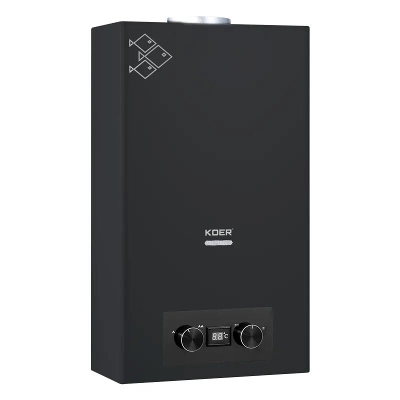 Газовая колонка KOER KWH.G0110 дымоходная 10 л/мин Black (38830852)