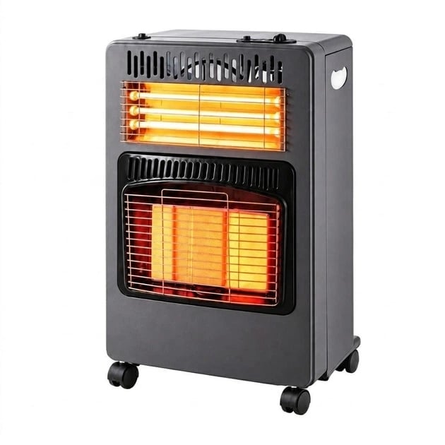 Обігрівач газово-електричний Domotec MS-6607 2в1 4200 Вт (1011202-Black)