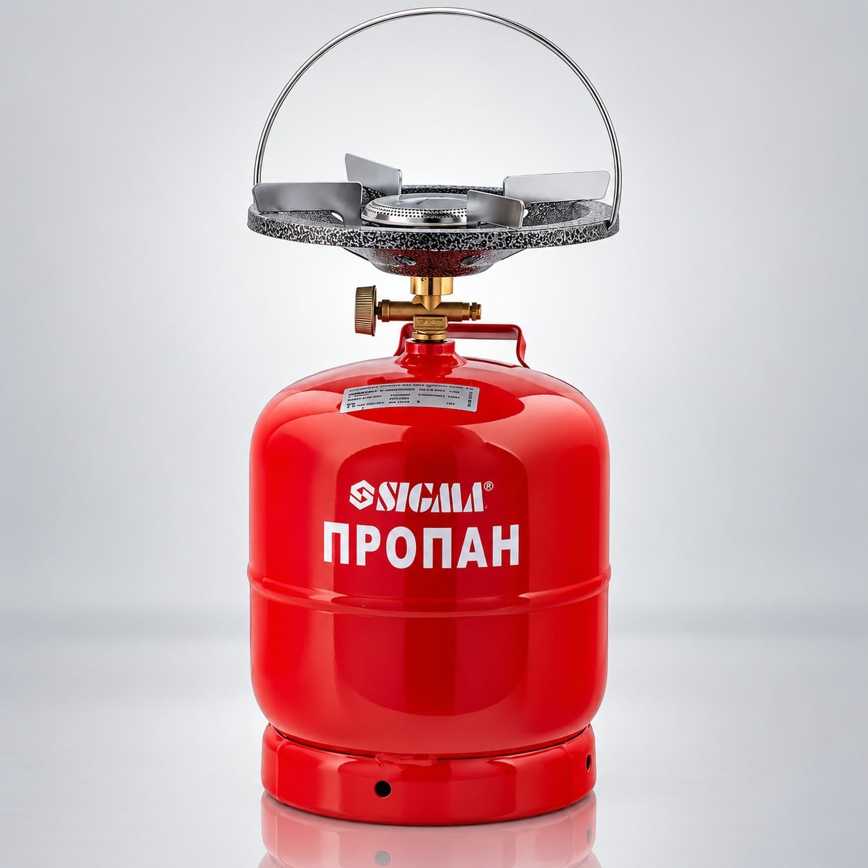 Комплект газовый для кемпинга SIGMA 8 л с баллоном и конфоркой туристический