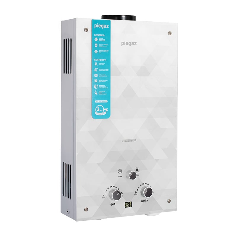 Газовый проточный водонагреватель Piegaz Afrodyta Type-C Grey Geometry (68847)