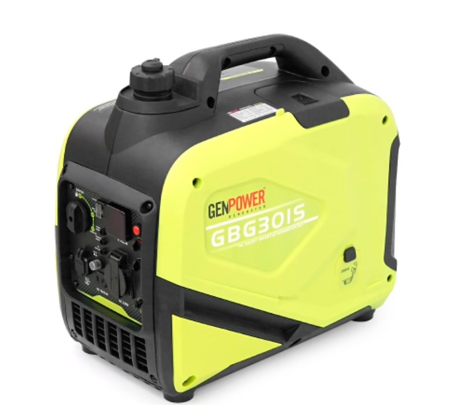 Генератор инверторный бензиновый GENPOWER GBG 30IS 2,4 кВт 230 В с медной обмоткой/ручным запуском и баком 5,6 л (V171007)