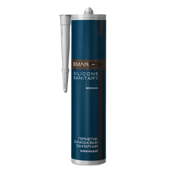 Герметик силиконовый санитарный Smartech 280 мл Коричневый