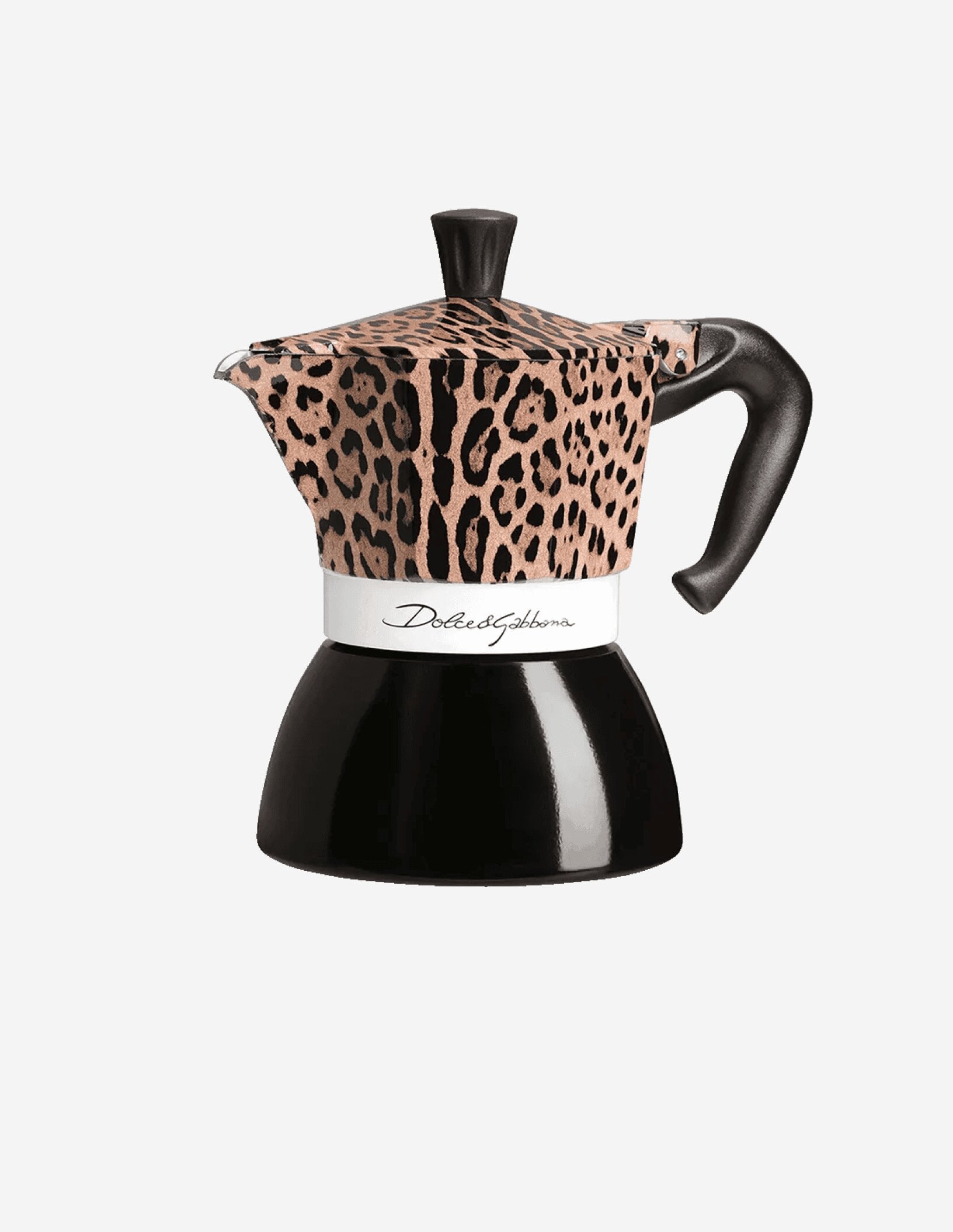 Гейзерная индукционная кофеварка Bialetti x D&G Moka Induction 4TZ Leopardo (0005457)