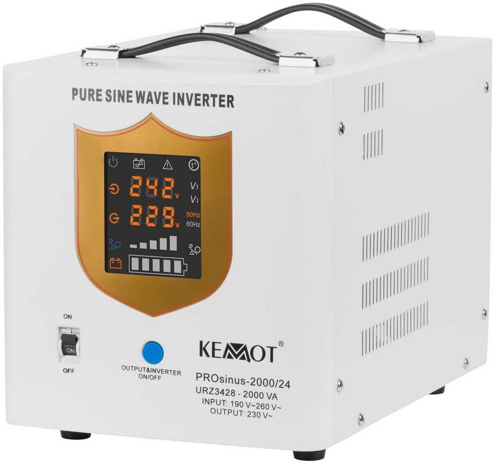 Источник бесперебойного питания Kemot PROsinus-2000 24V 230V 2000VA/1400W (URZ3428) Источник бесперебойного питания Kemot PROsinus-2000 24V 230V 2000VA/1400W (URZ3428)