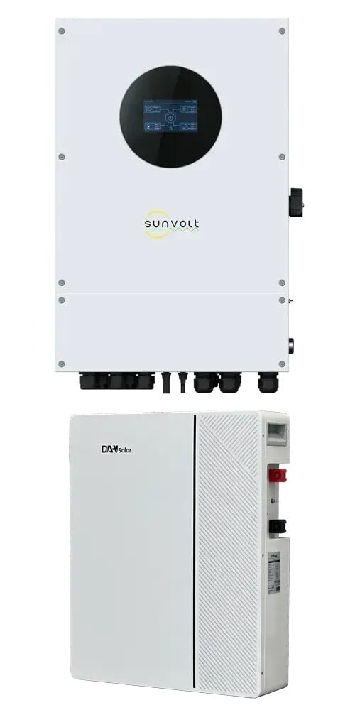 Инвертор гибридный 6 кВт SunVolt Infini V4 WP 6KW PLUS+Аккумулятор DAHSolar LiFePO4 200Ah 10240Wh (96-142458-00G+DHN-LVWES10-G1)