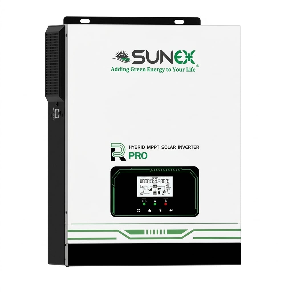 Інвертор гібридний SUNEX 24 В 3200 Вт із чистою синусоїдою з контролером 80А Біло-чорний (38910552)