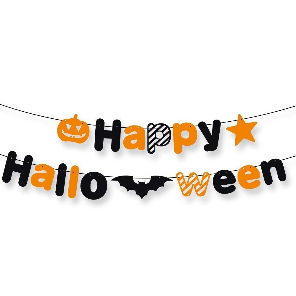 Гирлянда на Хэллоуин Happy Halloween 3 м Разноцветный (9204)