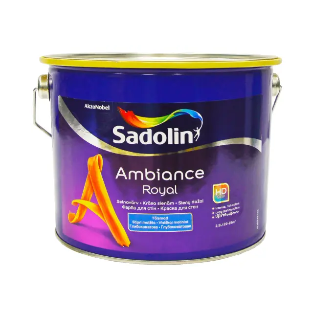 краска Глубокоматовая моющая Sadolin Ambiance Royal 10 л Белый (5329428)