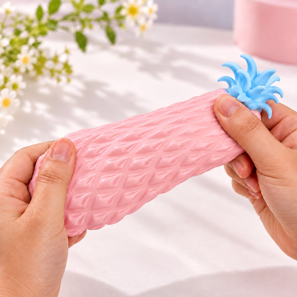 Игрушка-антистресс сквиш Ананас Розовый (52-BT-6071-5) - фото 6