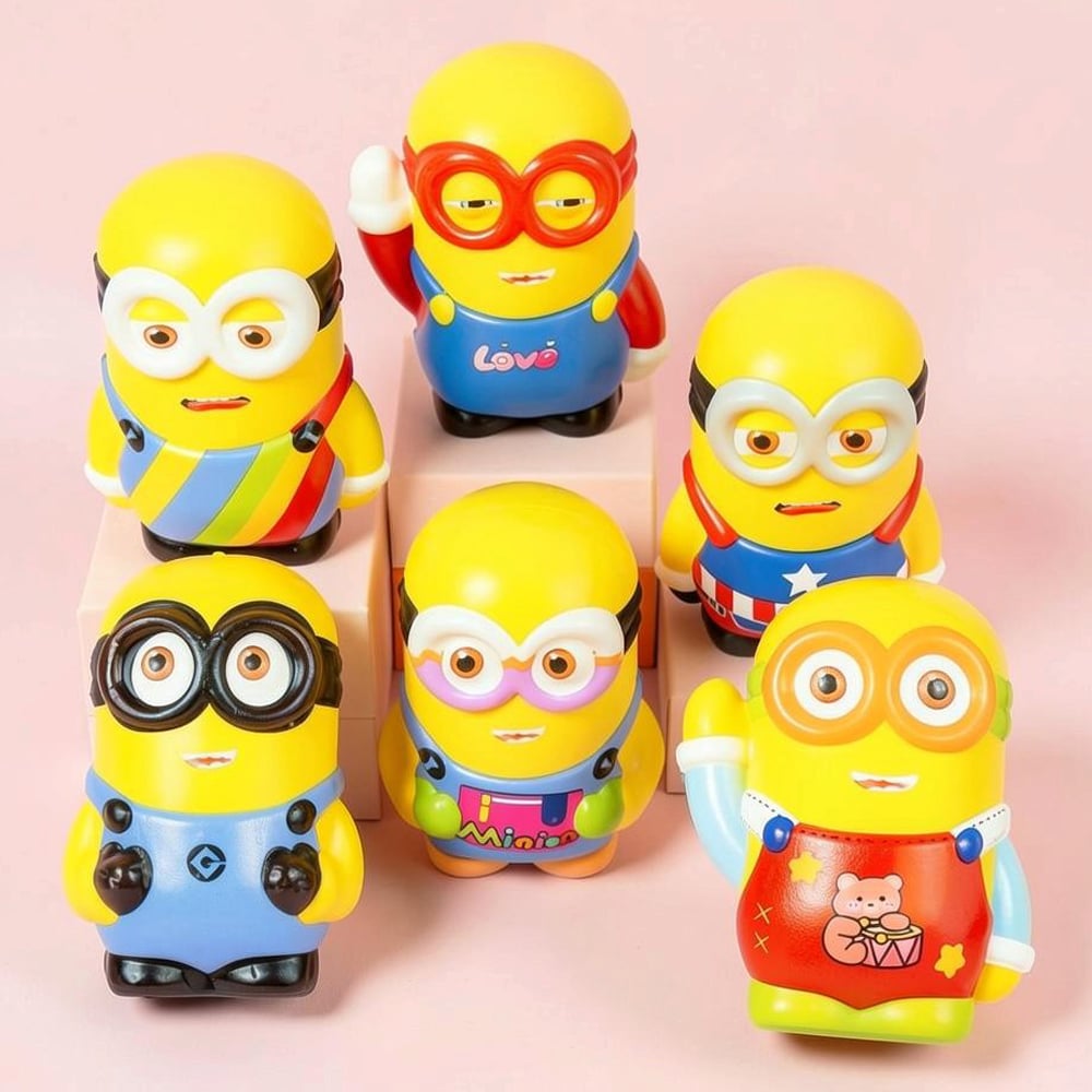 Игрушка антистресс сквиш Миньон 10,3 см 6 шт. Игрушка антистресс сквиш Миньон 10,3 см 6 шт.