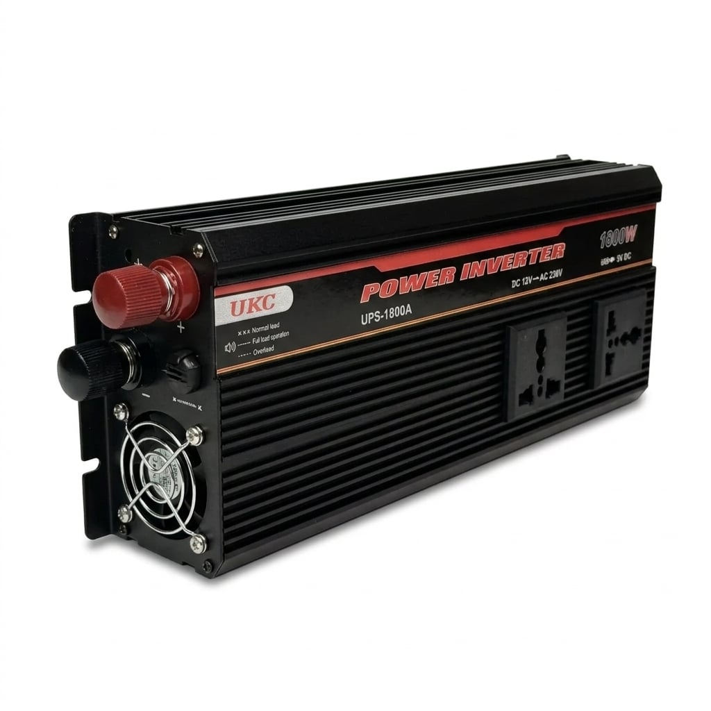 Инвертор Grandio 12В/220В 1800W 20А и автоматическим режимом UPS Черный (38923212) Инвертор Grandio 12В/220В 1800W 20А и автоматическим режимом UPS Черный (38923212)