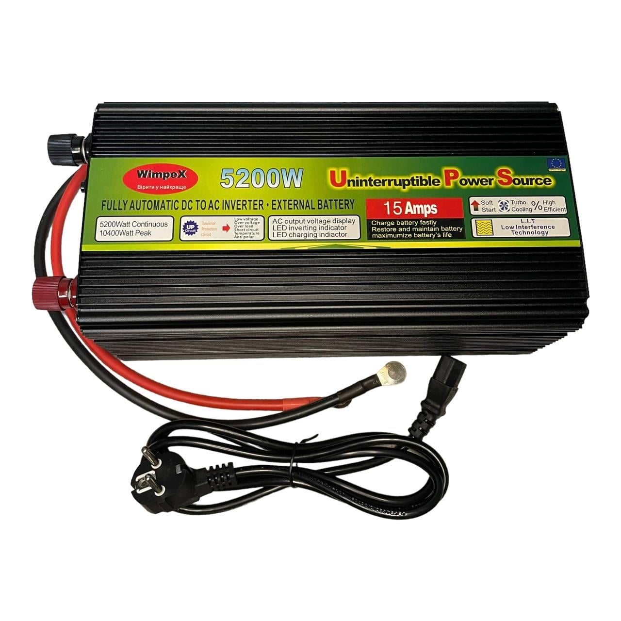 Автомобильный инвертор Wimpex 12-220V 5200W (1756375595)