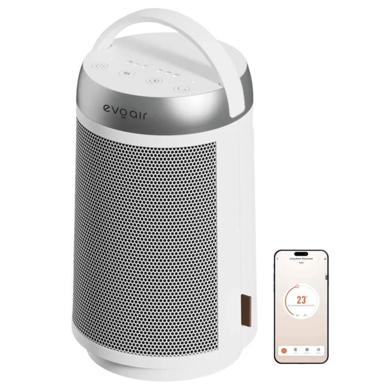Тепловентилятор керамічний Evoair Warmix 1500 Wi-Fi 1500 Вт до 20 м2 Smart Life PTC осциляція 60° Білий (Warmix15w) Тепловентилятор керамічний Evoair Warmix 1500 Wi-Fi 1500 Вт до 20 м2 Smart Life PTC осциляція 60° Білий (Warmix15w)
