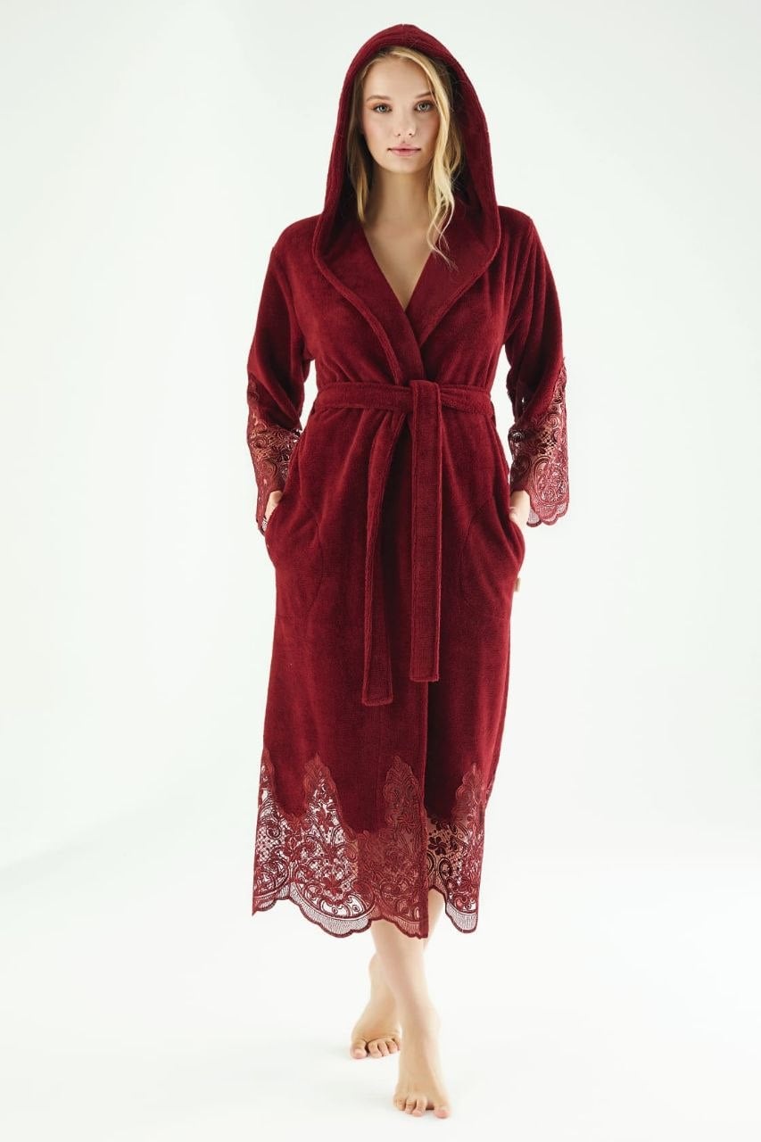 Халат женский Nusa хлопок/бамбук модель 4150 L/XL Bordo (2000022284695)