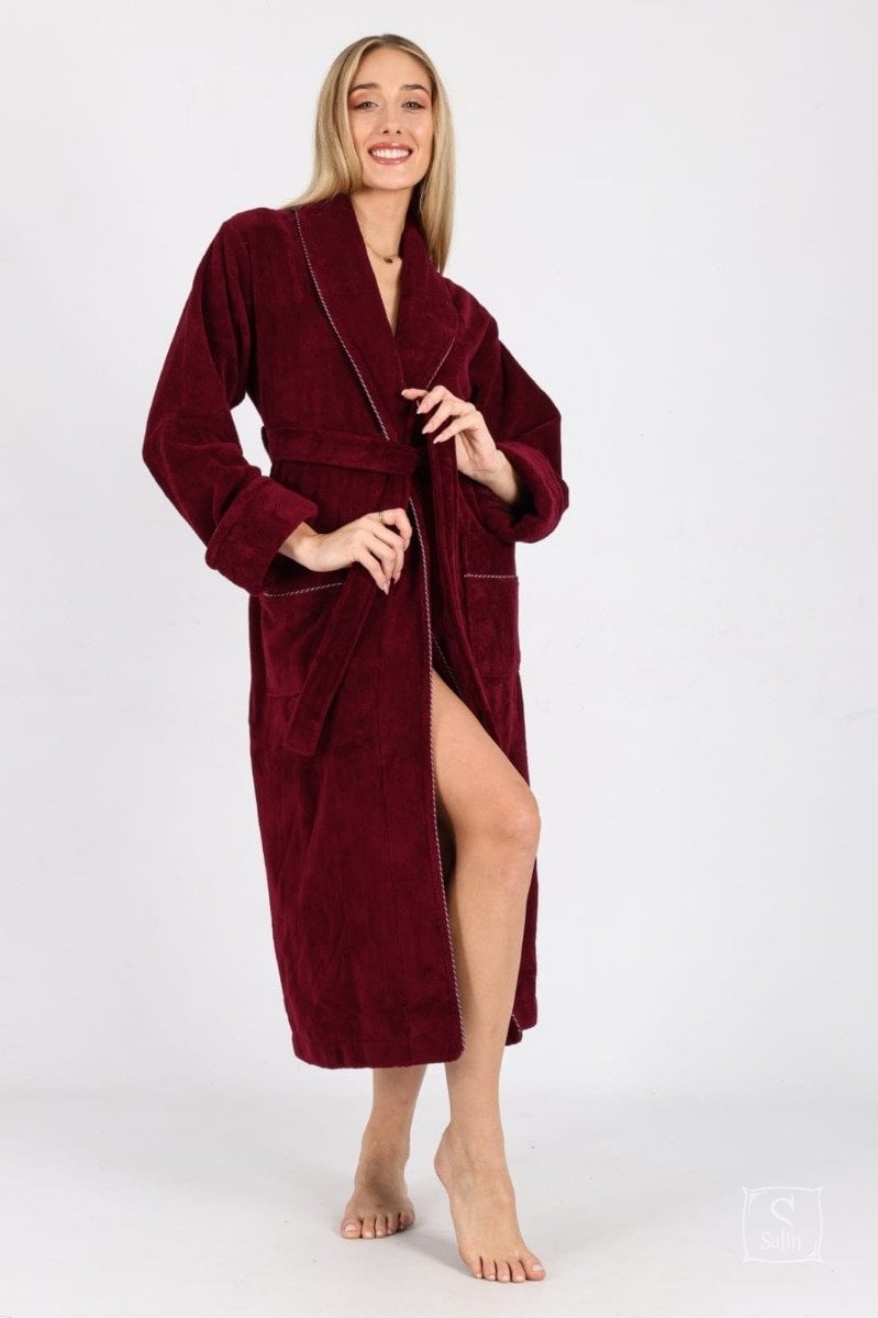 Халат женский Nusa хлопок/бамбук модель 6895 XXL Bordo (2000022284673)