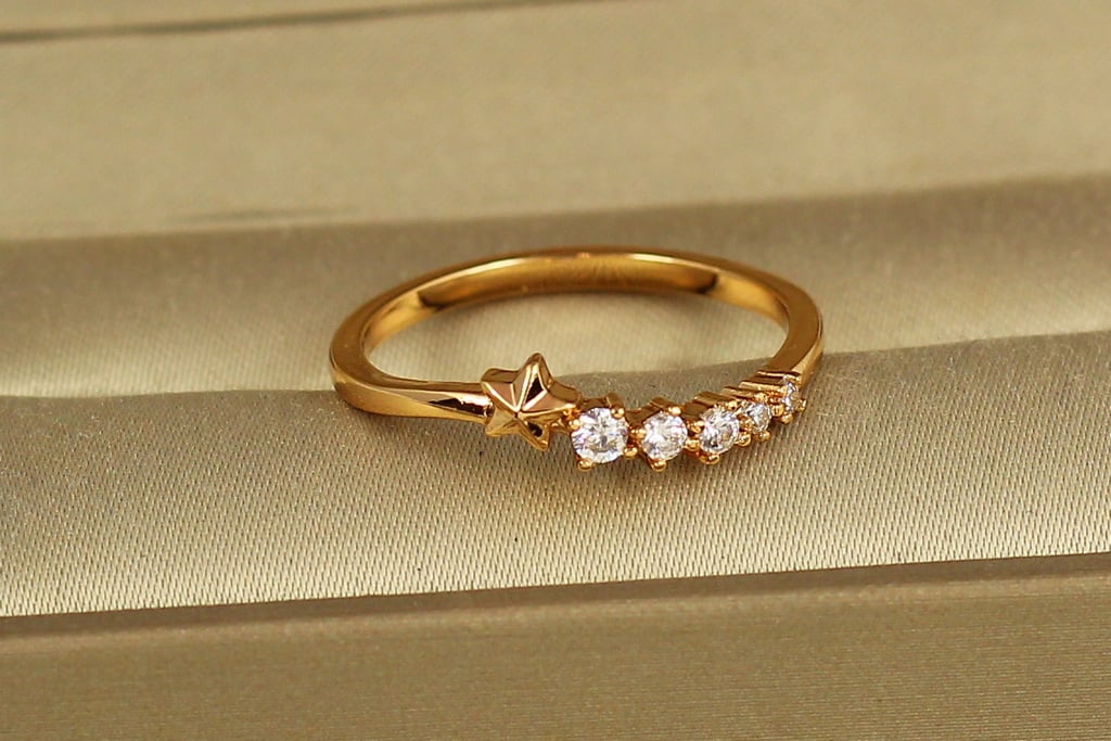 Кільце Xuping Jewelry Падаюча зірка р. 18 Золотистий (38889835)
