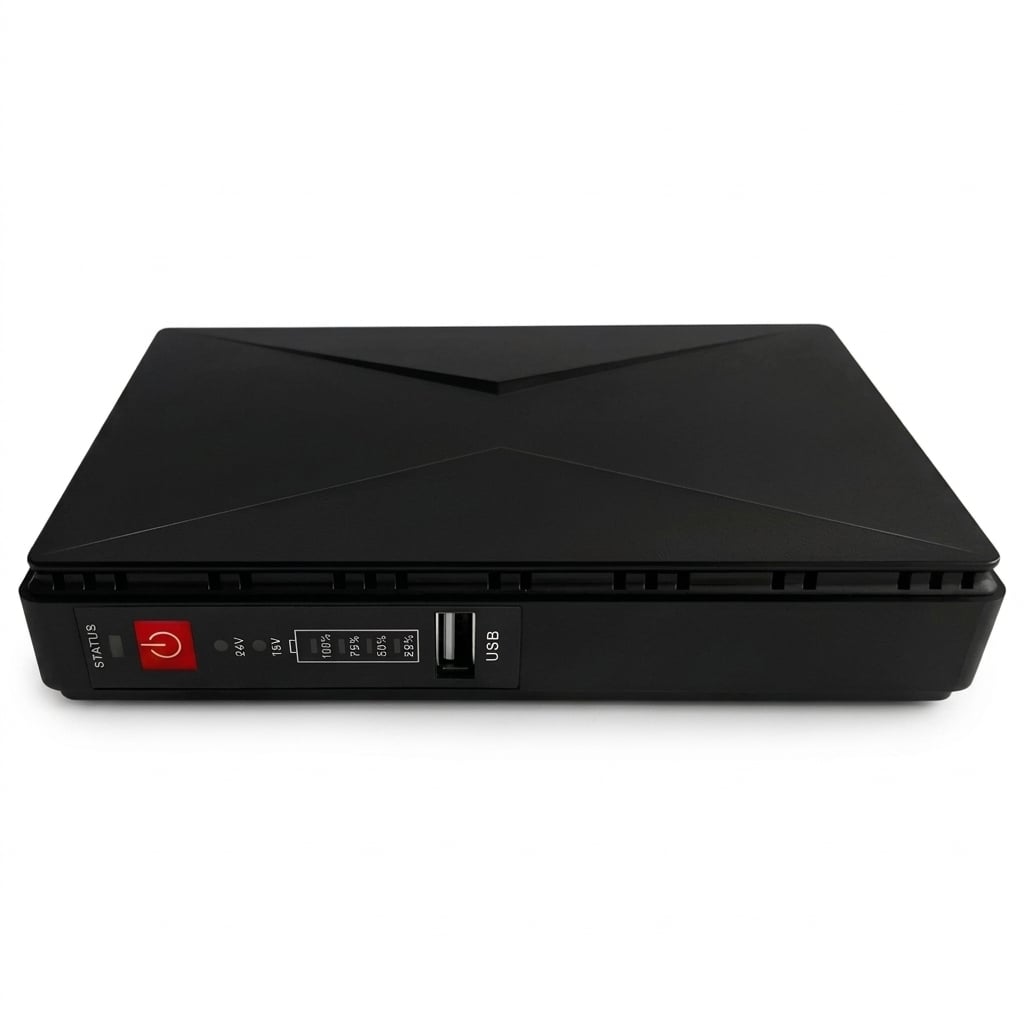 Джерело безперебійного живлення DC UPS для мережевого обладнання 10000 mAh Чорний (38889671)