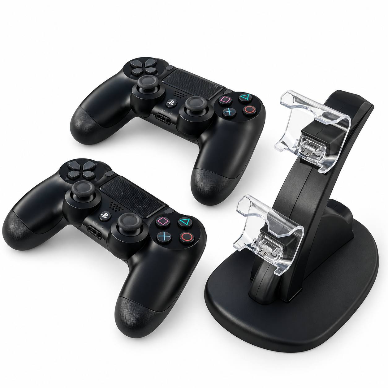 Комплект беспроводных геймпадов DUALSHOCK 4 для PS4 2 шт. с док-станцией для зарядки (M1277)