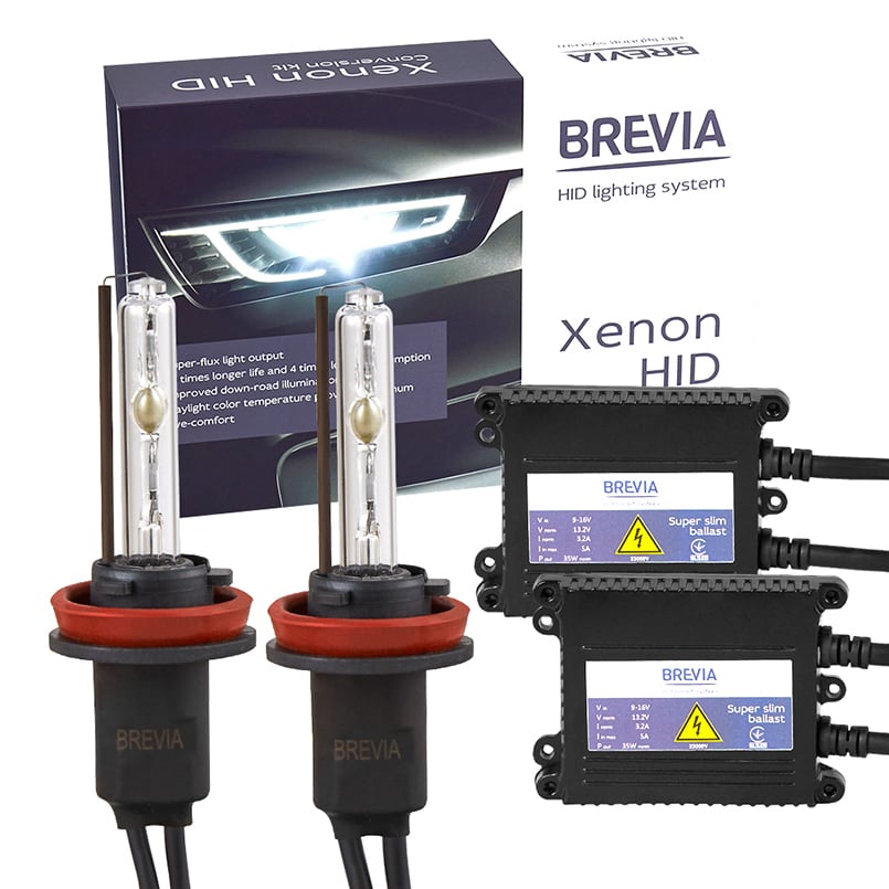 Комплект ксенона Brevia Н11 5000К+Super Slim Ballast (15952)