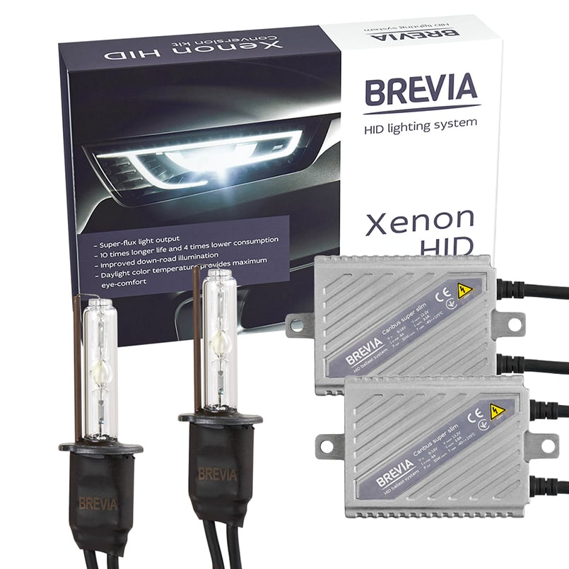 Комплект ксенона Brevia Н3 5000К+Super Slim Canbus (15353)