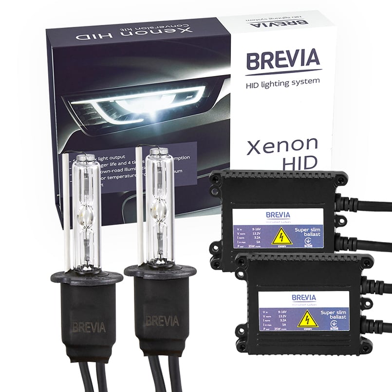 Комплект ксенона Brevia Н3 6000К+Super Slim Ballast (15362)