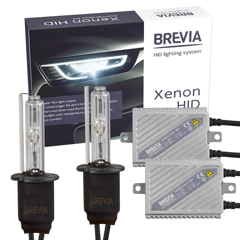 Комплект ксенона Brevia Н3 6000К+Super Slim Canbus (15363)